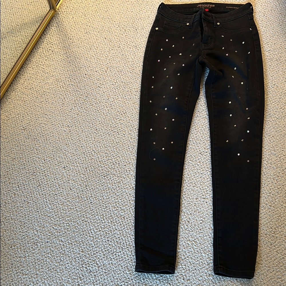 Embellished jeans